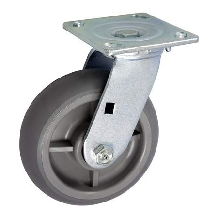 Casterhq 8"x2" Swivel Drywall CART Caster, TPR Wheel, 700LBS Each CB8X2SDWC